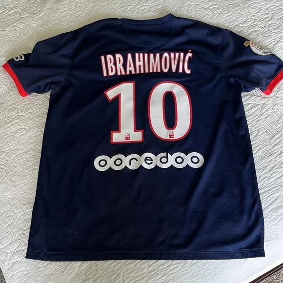 2013/14 Paris Saint-Germain Zlatan Ibrahimovic #10 Jersey Shirt Kit UCL - Picture 5 of 5